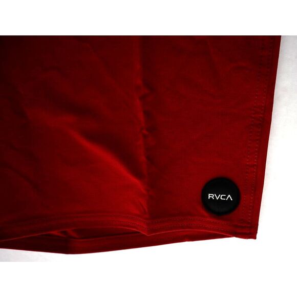 RVCA AVYBS00193 Men's Sz 38 Cardinal Red Dobby 4-Way Stretch 19" Boardshorts - Picture 3 of 9